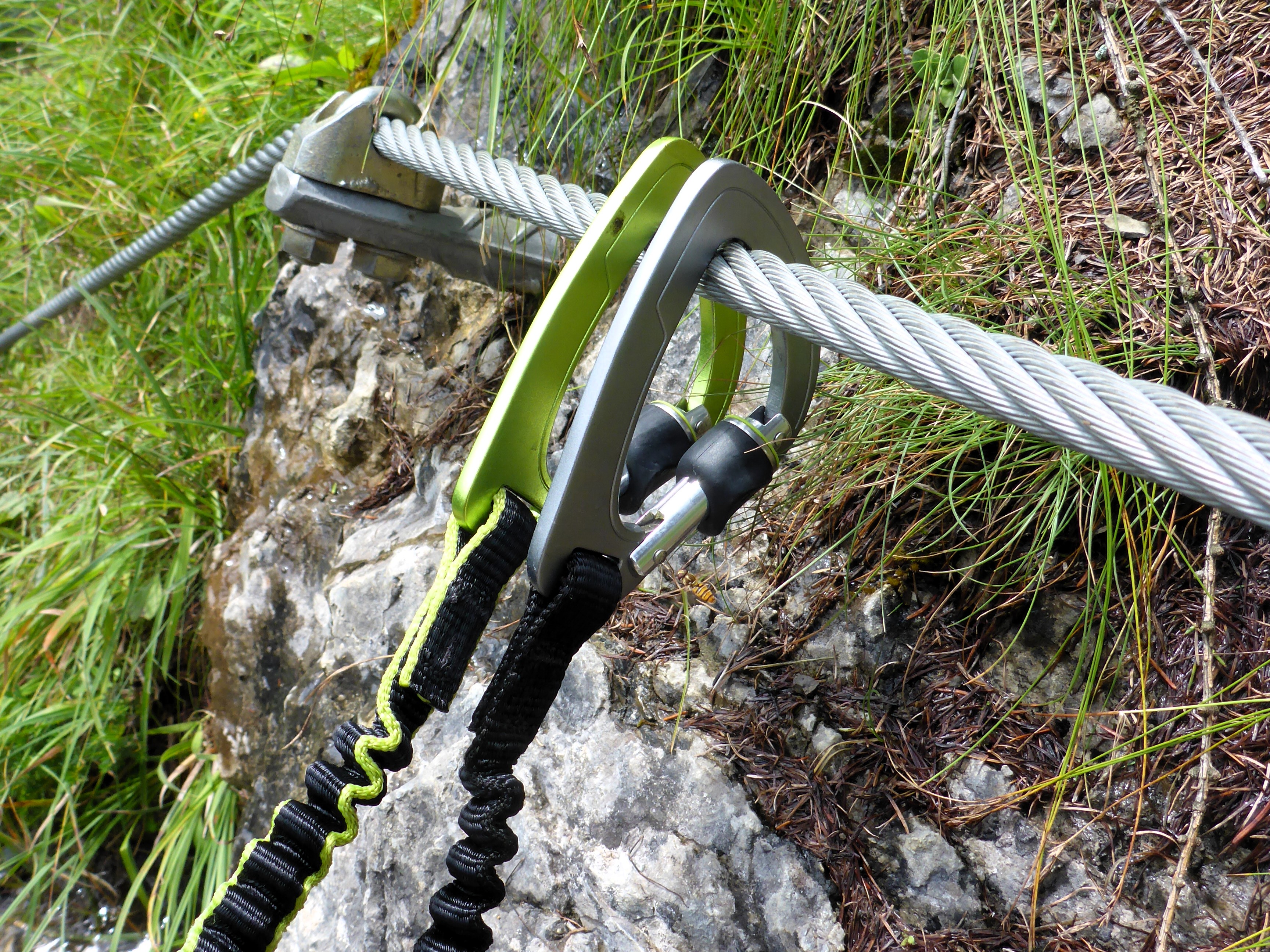 Familie am Klettersteig