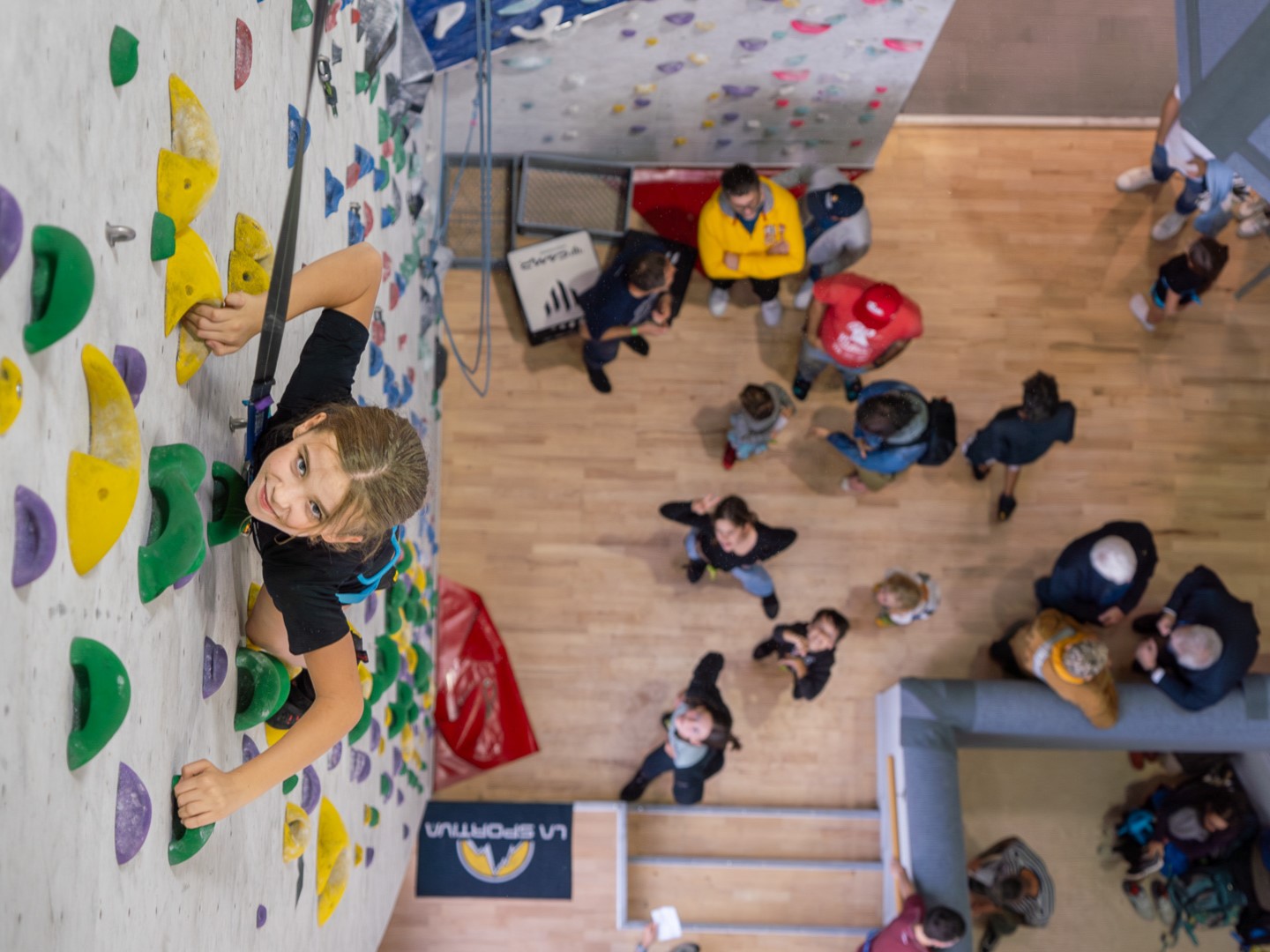 Klettern am Selbstsicherungs-Automaten